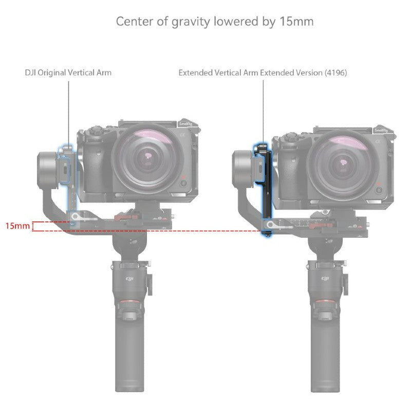 SmallRig Extended Vertical Arm for DJI RS 3 Mini 4196