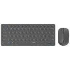 Rapoo 9600M Wireless multimode Blade Combo Set, QWERTY US - Dark Grey