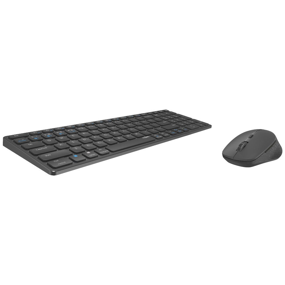 Rapoo 9700M Wireless multimode Blade Combo Compact Set, QWERTY US - Dark Grey