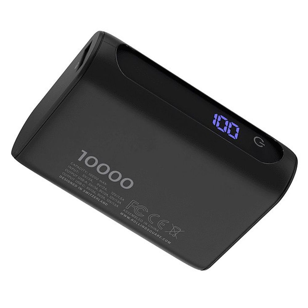 Rolling Square Powerbank 10000 mAh - Black