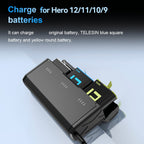 Telesin Charge Box for GoPro 9/10/11/12 - incl 2 Stamina Batteries