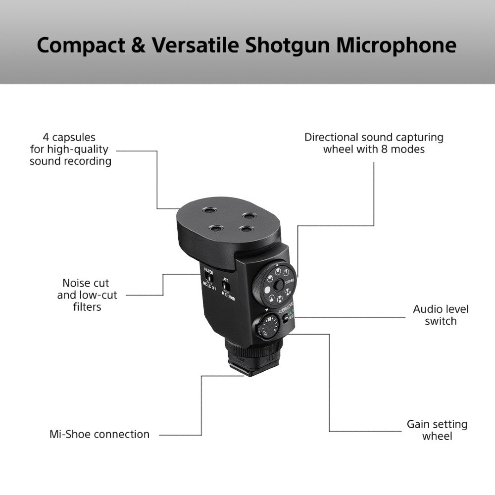 Sony shotgun ECM-M1 microphone