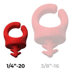 SPRIG Cable Opening 9mm 1/4”-20, Red, 6-Pack
