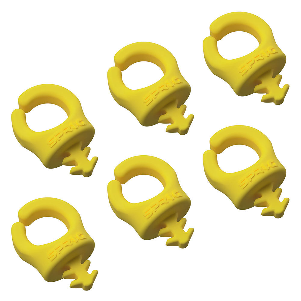 SPRIG Cable Opening 9mm 1/4”-20, Yellow, 6-Pack