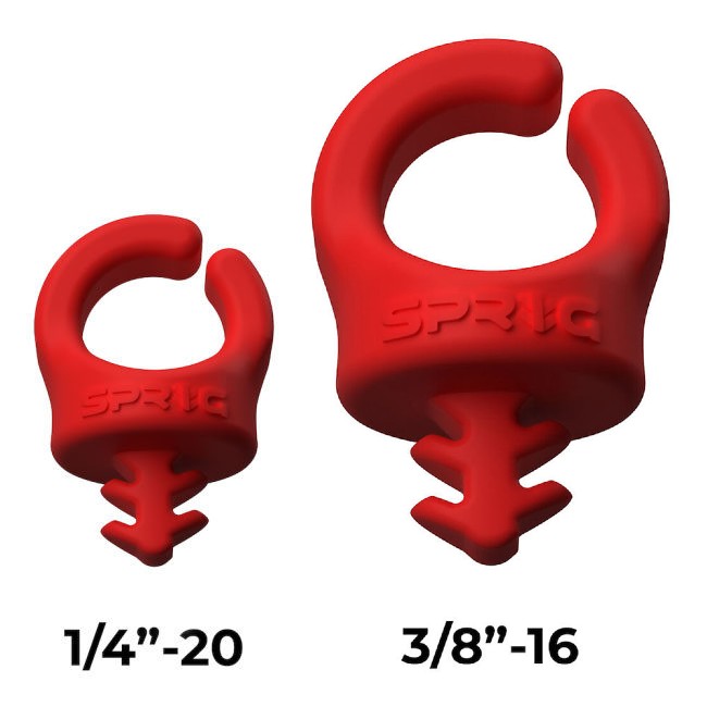 SPRIG Red Value Pack; 10x 1/4”-20 Sprigs + 5x 3/8”-16 Big Sprigs
