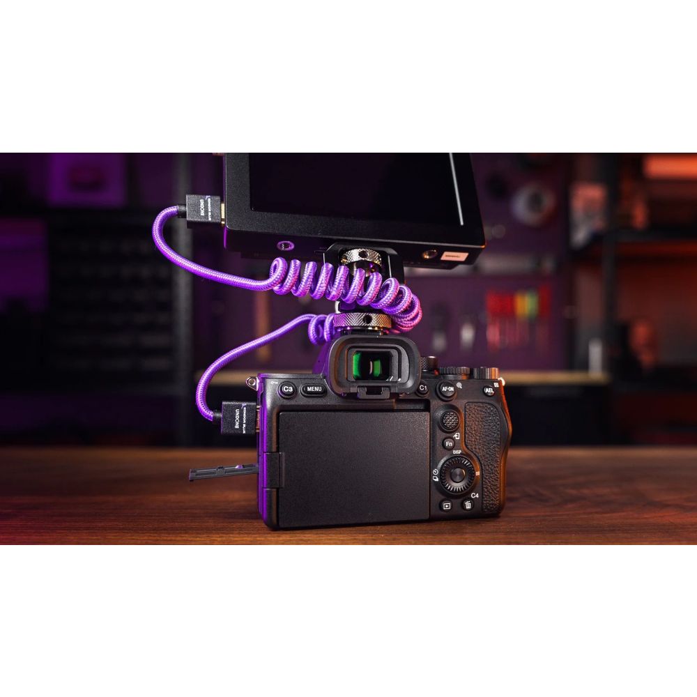 Kondor Blue Gerald Undone MK2 Full HDMI cable 12"-24" curled (purple)