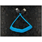 Kondor Blue Coiled Full HDMI Cable (12-24")