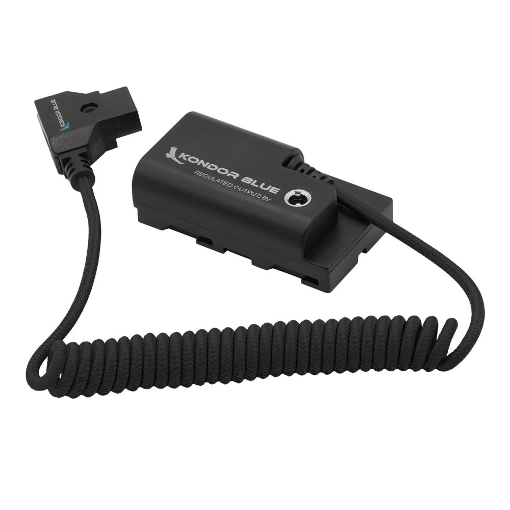 Kondor Blue D-Tap to Sony L-series dummy battery NPF cable (black)