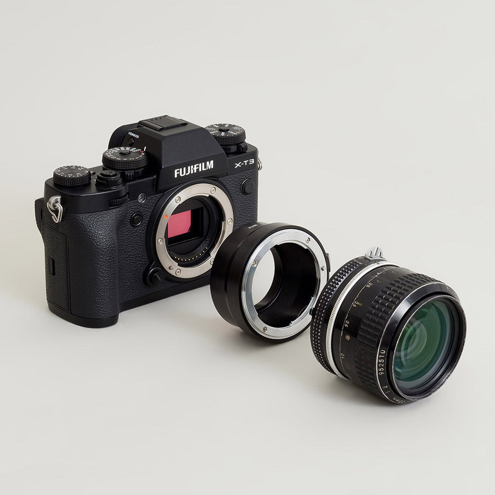 Urth Lens Mount adapter: Compatible with Nikon F Lens to Fujifilm X Camera Body