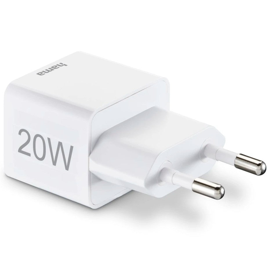 Hama Mini Charger USB-C 20W - White