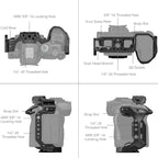 SmallRig 4161 “Black Mamba” Camera Cage for Canon EOS R6 Mark II