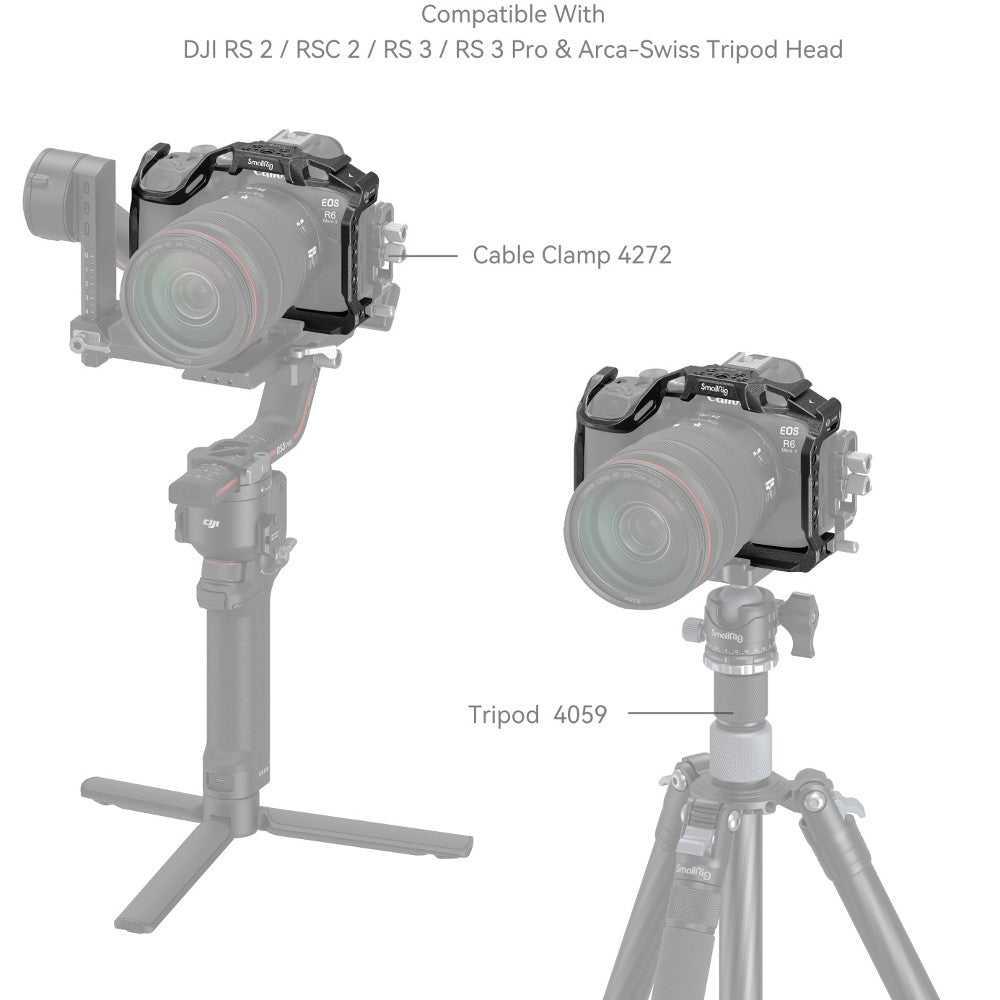 SmallRig 4161 “Black Mamba” Camera Cage for Canon EOS R6 Mark II