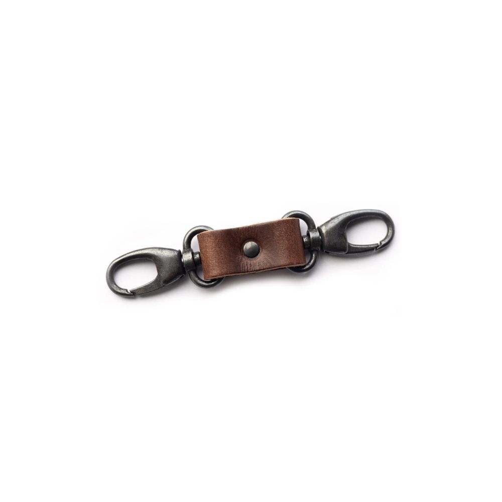 The Hantler Belt anchor Brandy / Brass