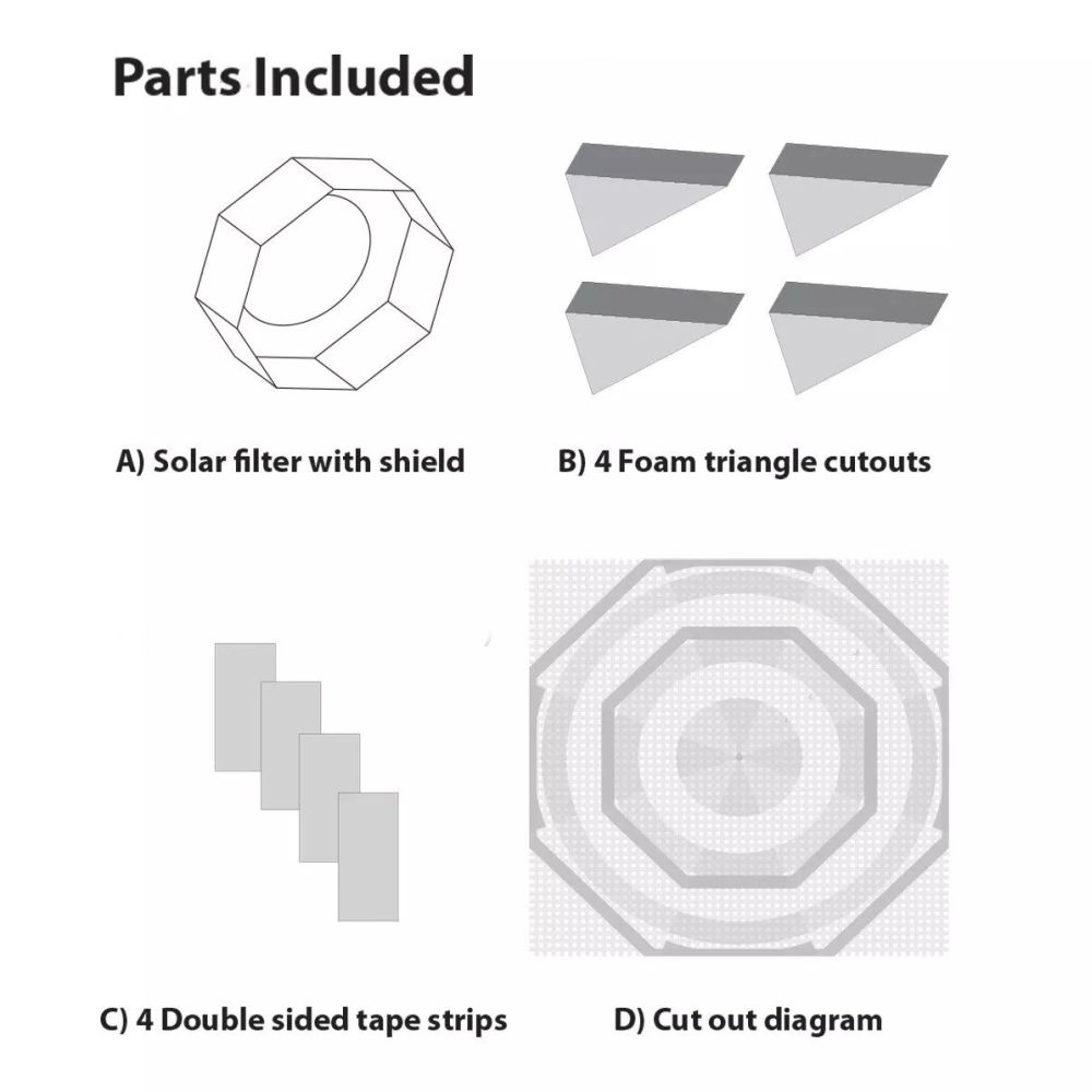 Explore Scientific Sun Catcher Solar Filter for 110-130mm telescopes
