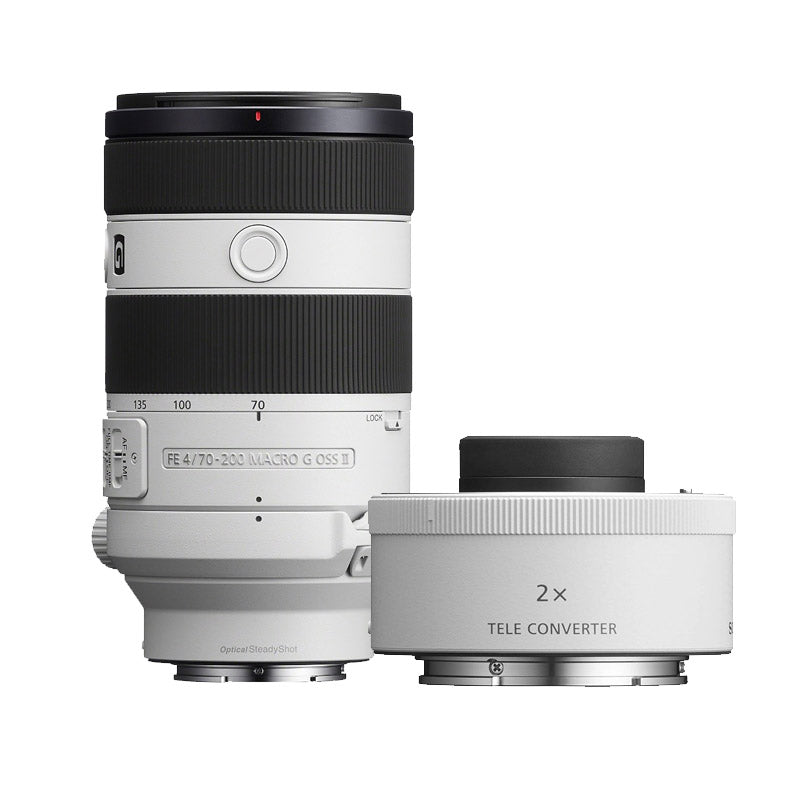 Sony FE 70-200mm f/4.0 G OSS II + Sony E-Mount 2.0x Teleconverter