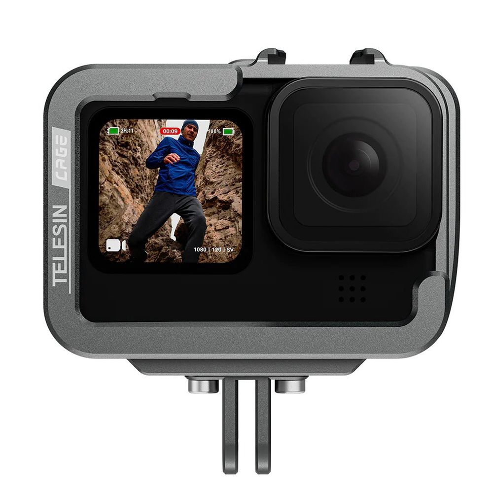 Telesin Metal cage for GoPro 9/10/11/12, horizontal+vertical