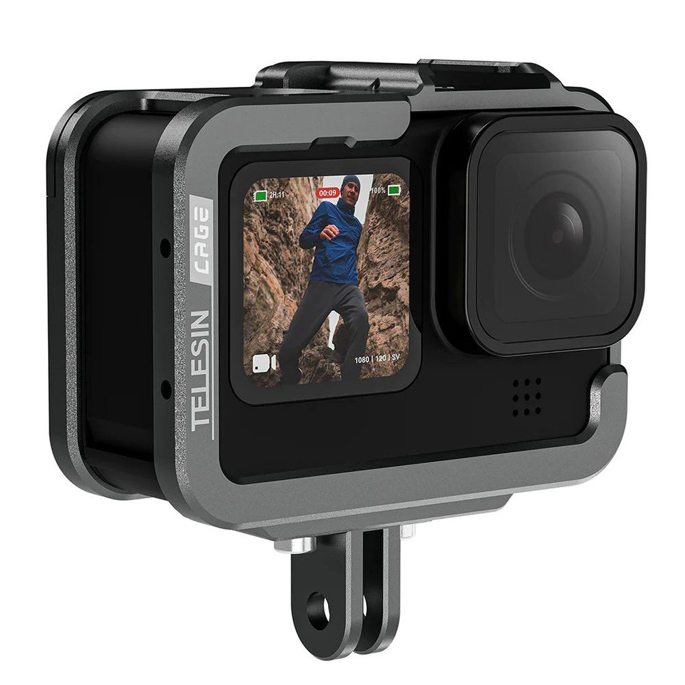 Telesin Metal cage for GoPro 9/10/11/12, horizontal+vertical