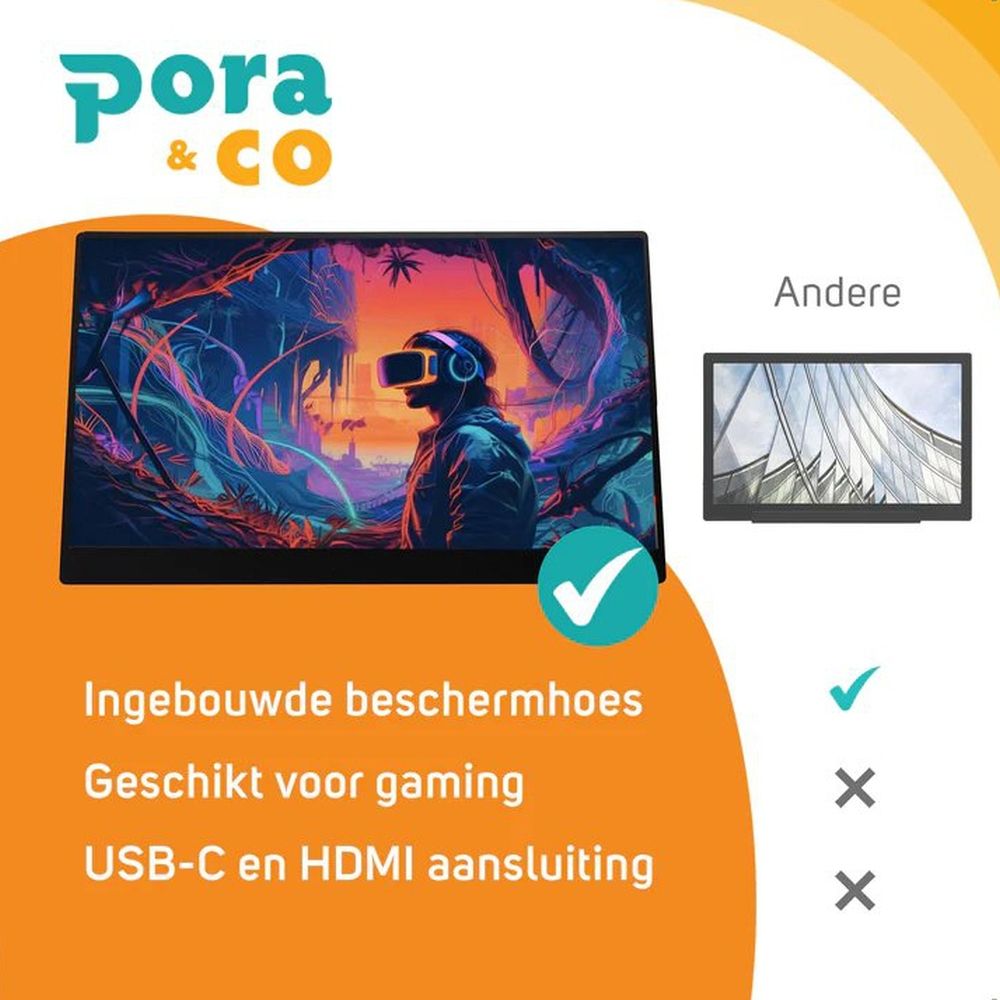 Pora&Co Portable monitor 18.5 inches