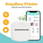 Pora&Co Mini photo printer for smartphone, white