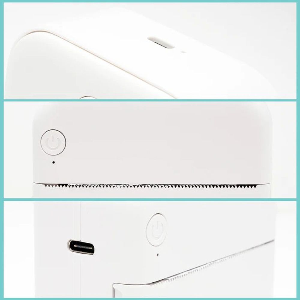 Pora&Co Mini photo printer for smartphone, white