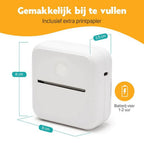 Pora&Co Mini photo printer for smartphone, white
