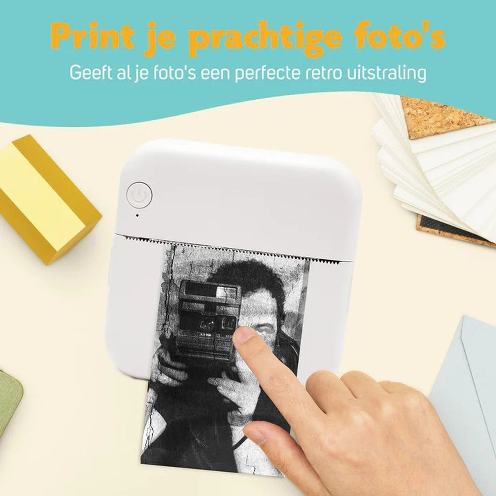 Pora&Co Mini photo printer for smartphone, green