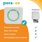 Pora&Co Mini photo printer for smartphone, green