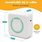 Pora&Co Mini photo printer for smartphone, green