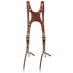 The Hantler Dual camera harness Cognac / Old silver, Regular