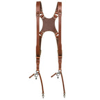 The Hantler Dual camera harness Cognac / Old silver, Regular