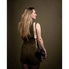 The Hantler Camera Neck strap Ivory / Brass