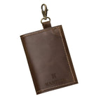 The Hantler Memory card holder Chocolate brown / Brass, 6x SD