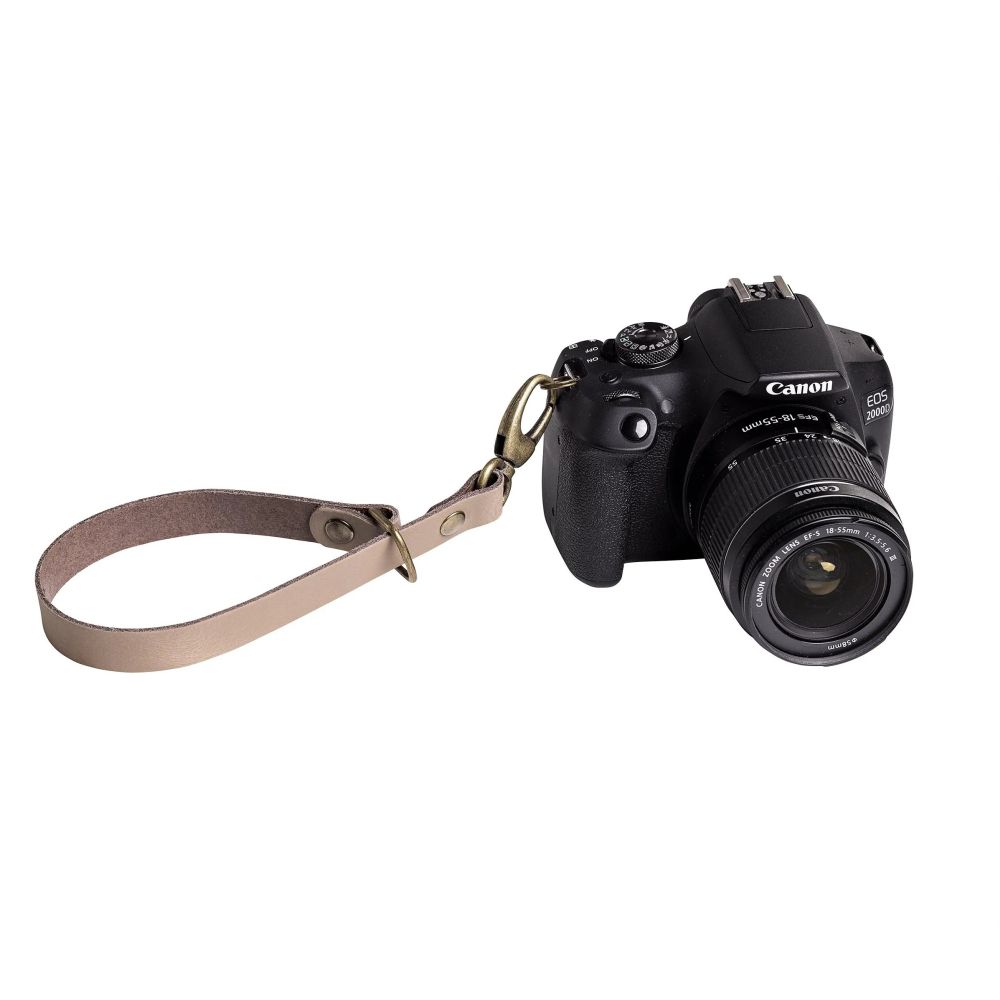 The Hantler Wrist strap Ivory / Brass