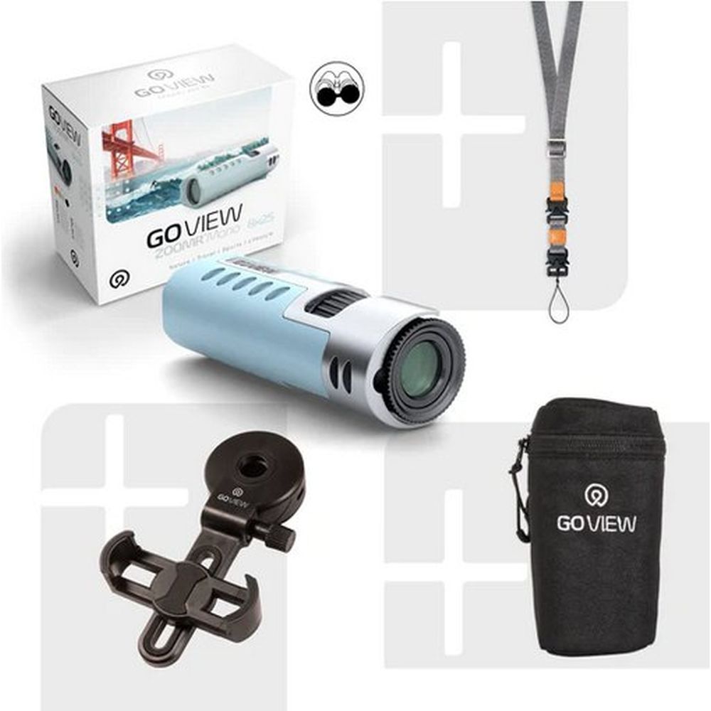 GoView ZOOMR Mono 8x25 HD Miami Blue