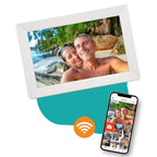 Pora&co Digital Photo Frame with WiFi & Frameo App 10 inch, white