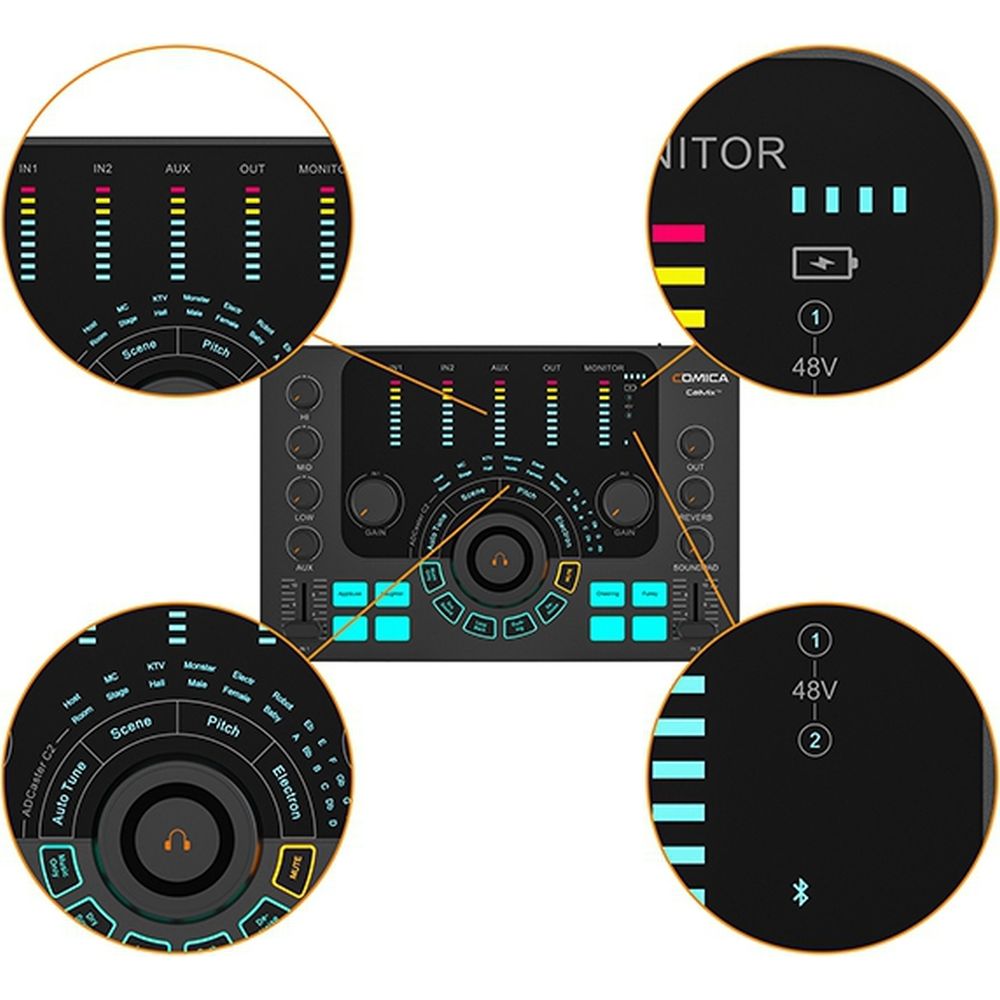 Comica Audio mixer for streaming, podcast and recording