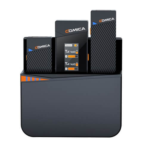 Comica 2.4G Mini Wireless Microphone - 2 transmitters + charging case