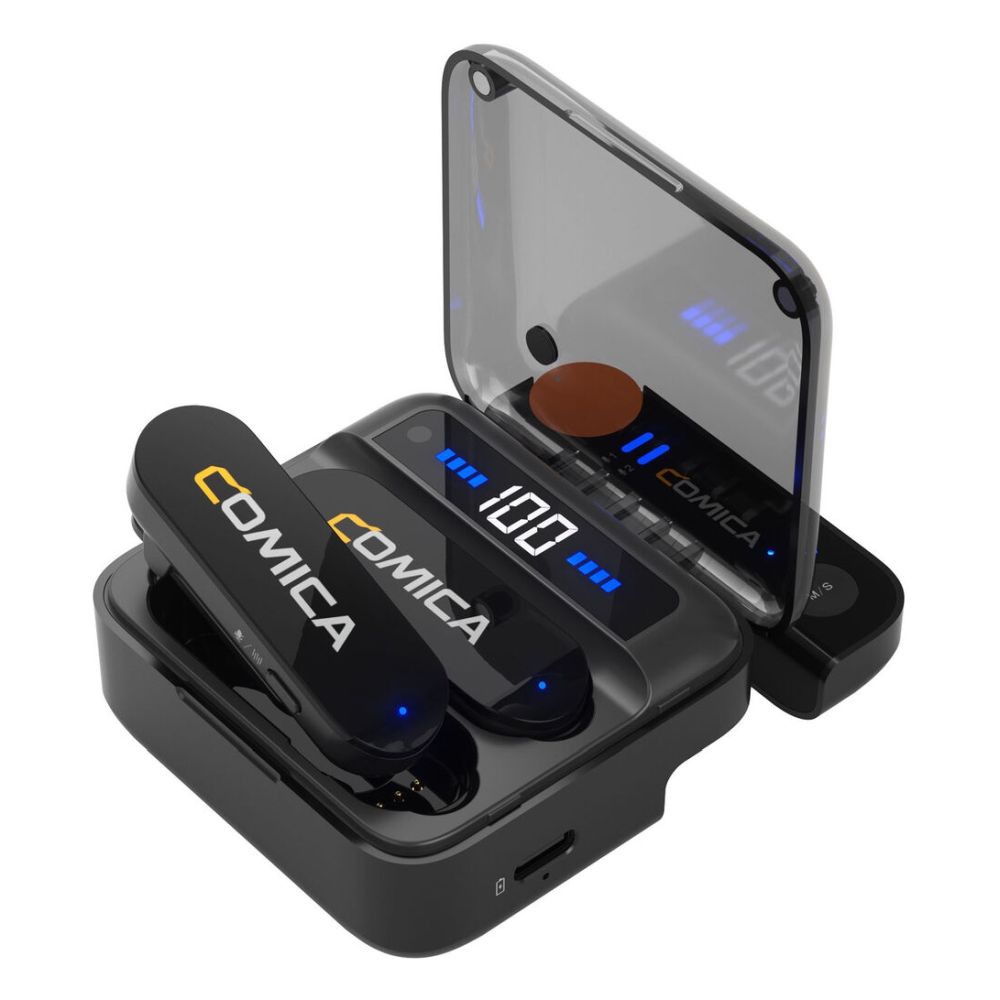 Comica 2.4GHz Wireless smartphone microphone 2 transmitters USB-C