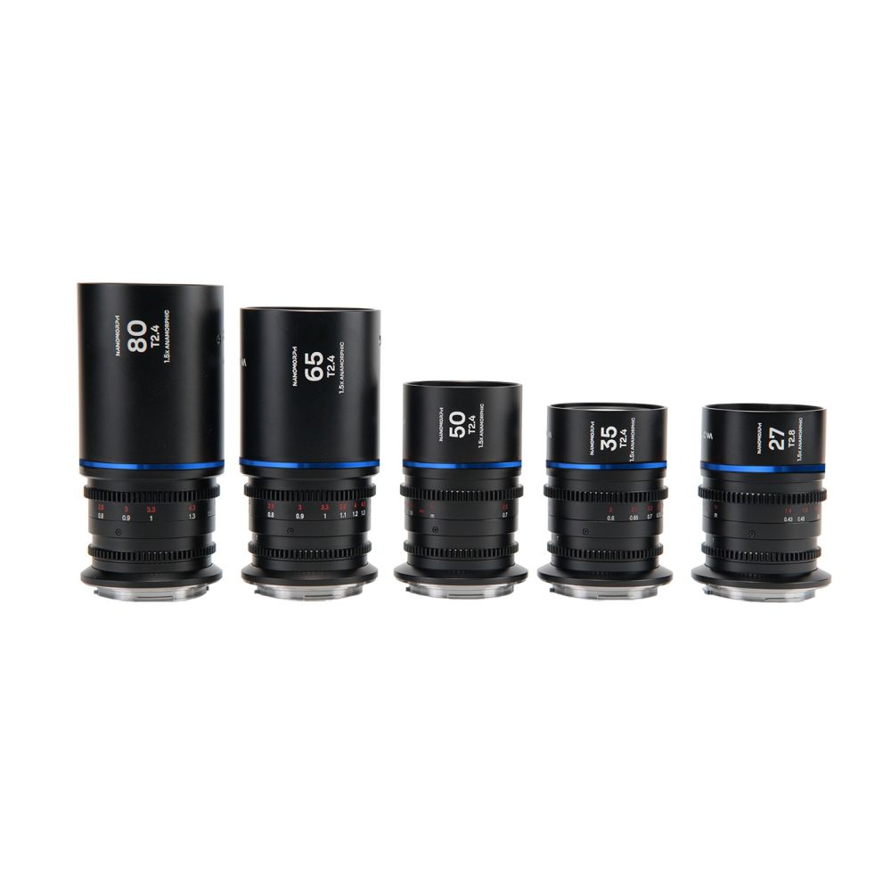 Laowa Nanomorph S35 Bundle (27,35,50,65,80mm) (Blue) L-mount
