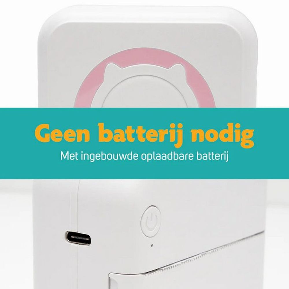 Pora&co Mini printer for mobile, pink