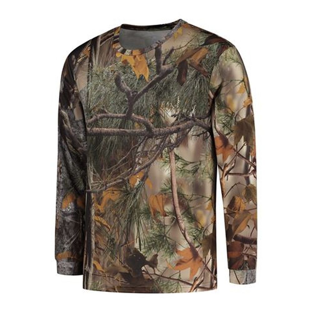 Stealth Gear T-Shirt Long Sleeve Camo Forest Print, Size M