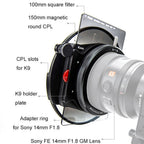 Kase K100 K9 Kit Sony 14mm F1.8 with CPL