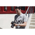 SPINN.DESIGN Adjustable comfort camera strap, grey