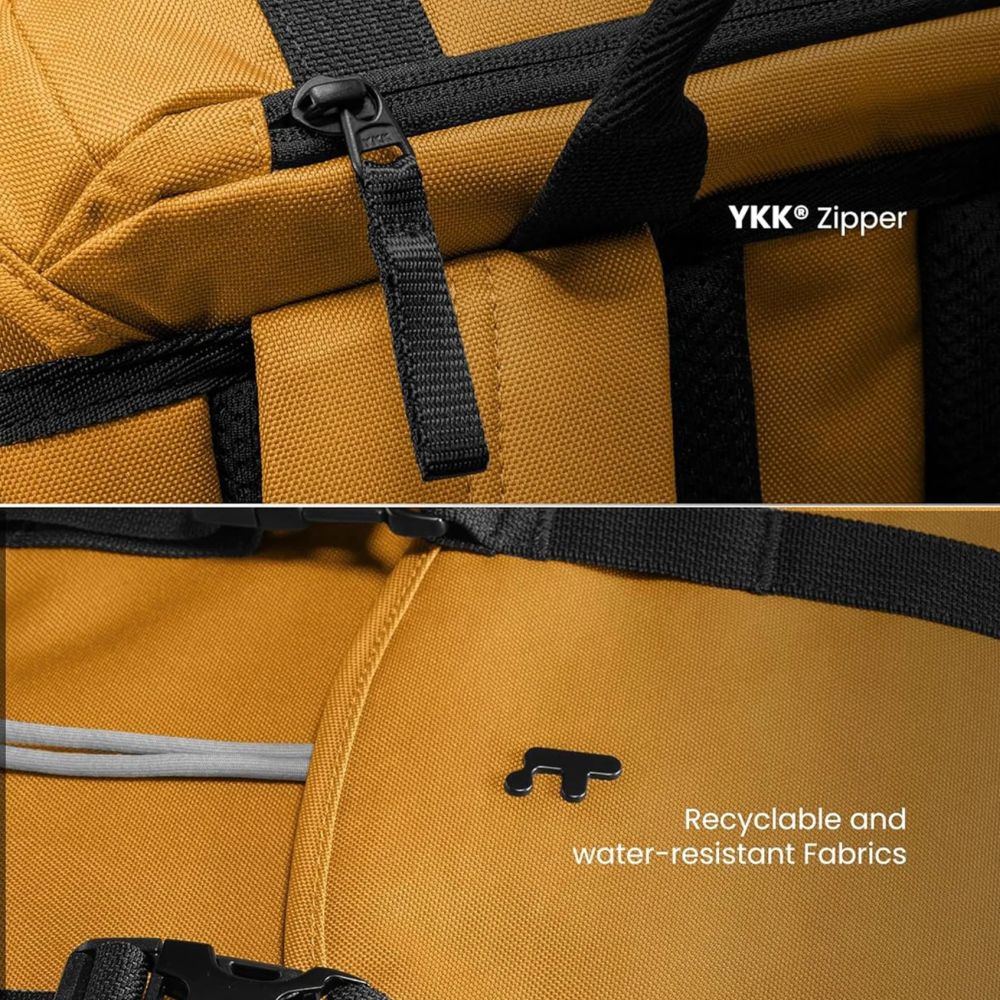 Tomtoc VintPack-TA1 22L Laptop backpack, yellow