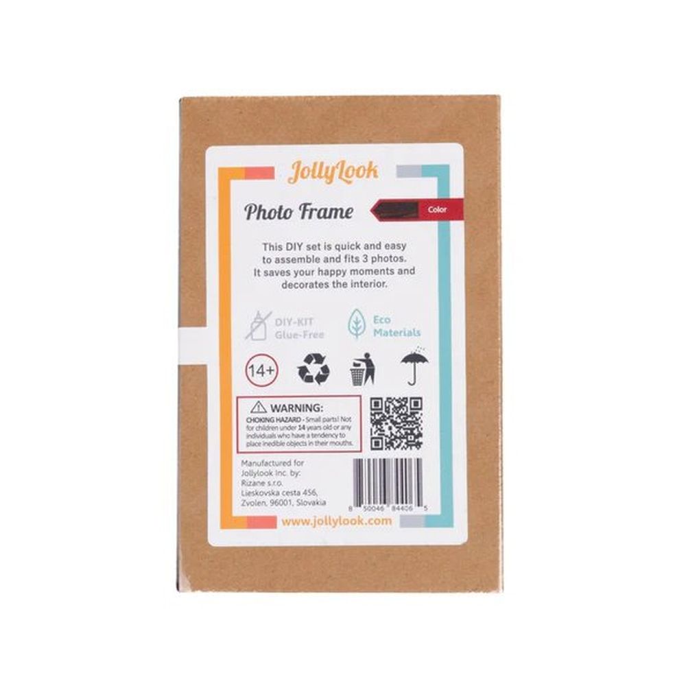 JollyLook 3 "Mini" photo frames, brown coloured
