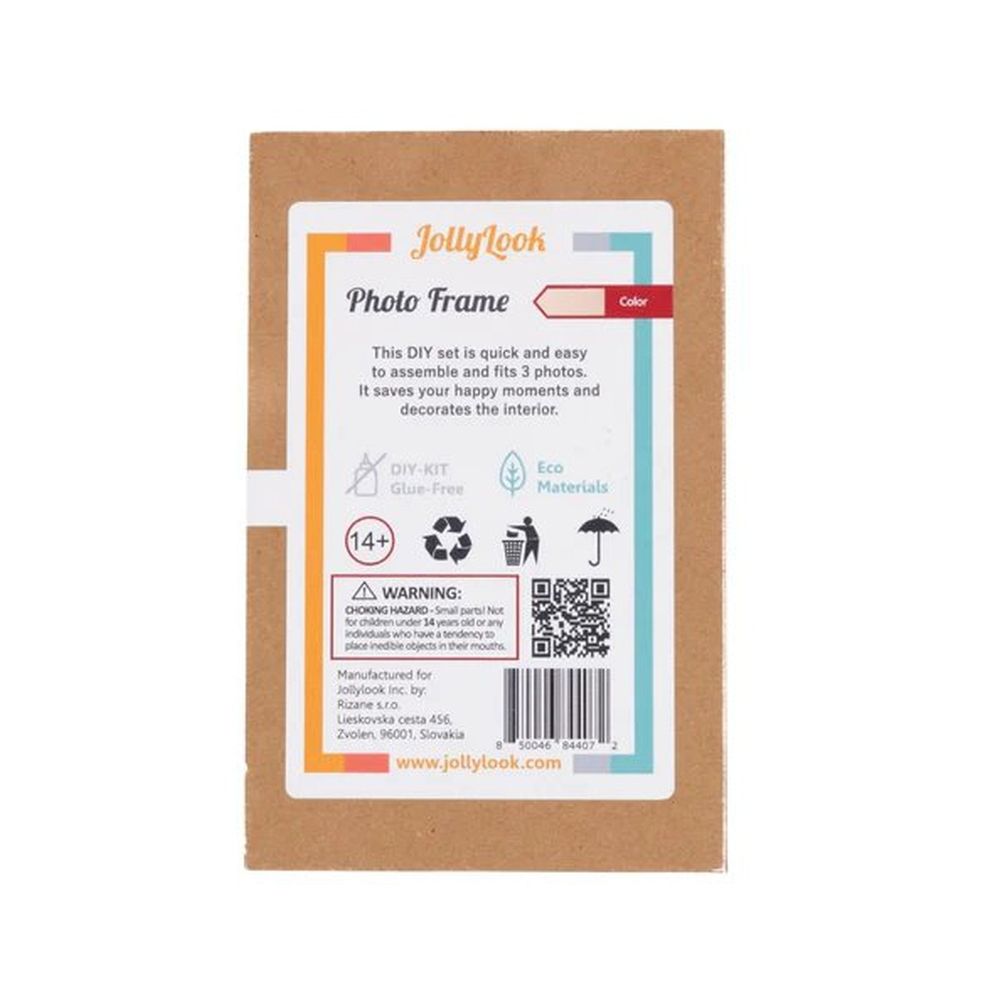 JollyLook 3 "Mini" photo frames, Natural wood