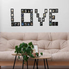 JollyLook Decorative frames (SET of 10), Brown coloured