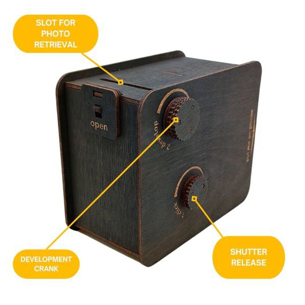 JollyLook EYE Digital-analogue instant photo printer, Brown coloured