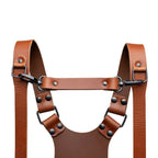 The Hantler Chest strap Cognac / Brass, large 33cm