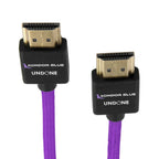 Kondor Blue Gerald Undone MK2 Full HDMI Straight braided cable 18", purple